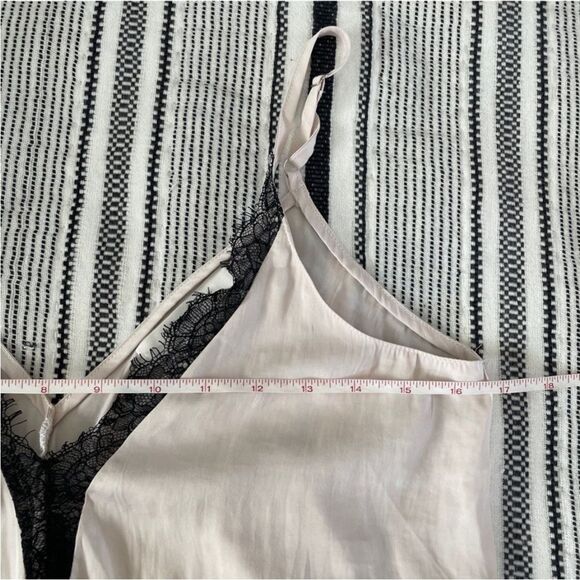 Lace Trim Satin Cami Small Beige Pink Black Camisole Tank Mustard Seed Y2K Fairy - Picture 7 of 9